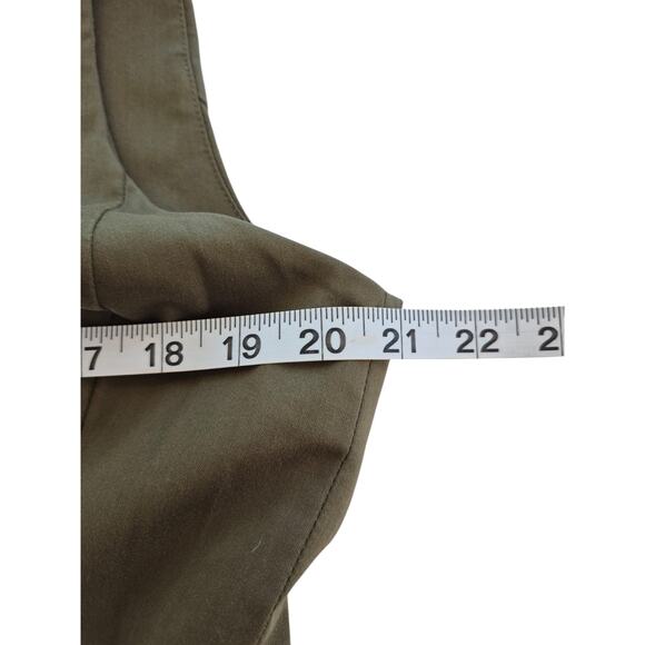 Ann Taylor Dress Size 12 Sleeveless Sheath Olive Green Office Siren Classic - Picture 6 of 9